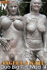 My sexy tits and pussy in mud